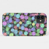 Coques Case-Mate iPhone Pois de scintillement d'arc-en-ciel (Dos (Horizontal))