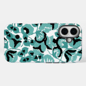 Coques Case-Mate iPhone Pois de Senteur (Sarcelle) Beaux-arts (Verso (horizontal))