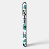 Coques Case-Mate iPhone Pois de Senteur (Sarcelle) Beaux-arts (Verso / Gauche)