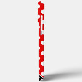 Coques Case-Mate iPhone Pois élégant rouge, noir et blanc (Verso / Gauche)