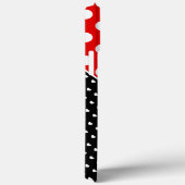 Coques Case-Mate iPhone Pois élégant rouge, noir et blanc (Verso / Droite)