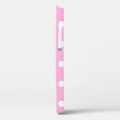 Coques Case-Mate iPhone Pois Et Coeurs, Rose (Verso / Gauche)