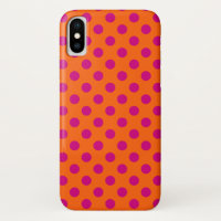 Pois Fuchsia orange
