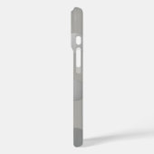 Coques Case-Mate iPhone Pois gris, argent (Verso / Gauche)