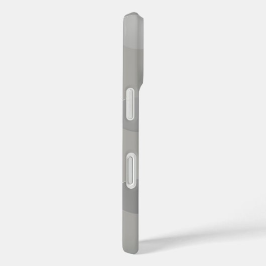 Coques Case-Mate iPhone Pois gris, argent (Verso / Droite)