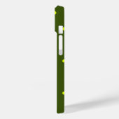 Coques Case-Mate iPhone pois jaune gai (Verso / Gauche)