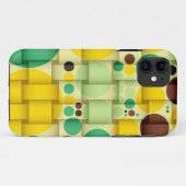 Coques Case-Mate iPhone Pois jaune, vert texture transparente 2 (Dos (Horizontal))