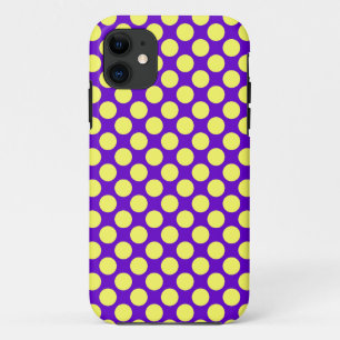 Etui iPhone Case-Mate Pois jaunes avec Arrière - plan pourpre STaylor