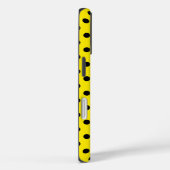 Coques Case-Mate iPhone Pois jaunes et noirs (Verso / Droite)