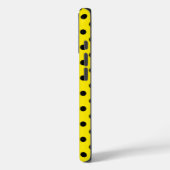 Coques Case-Mate iPhone Pois jaunes et noirs (Verso / Gauche)