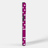 Coques Case-Mate iPhone Pois magenta (Verso / Droite)