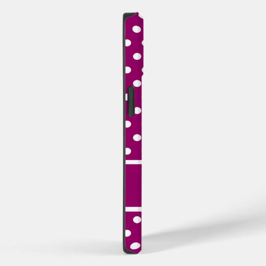 Coques Case-Mate iPhone Pois magenta (Verso / Droite)