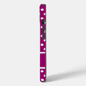 Coques Case-Mate iPhone Pois magenta (Verso / Gauche)