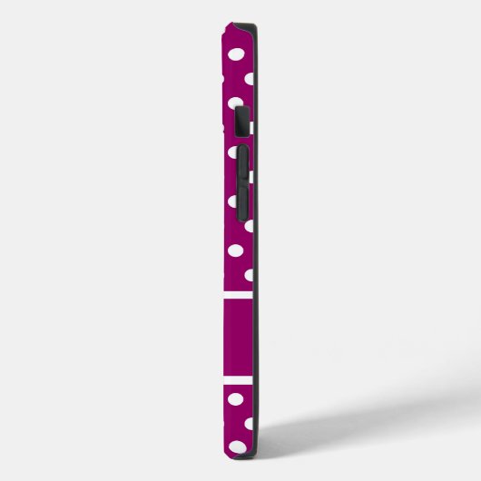 Coques Case-Mate iPhone Pois magenta (Verso / Gauche)