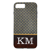 Coques Case-Mate iPhone Pois Monogramme classique (Dos)
