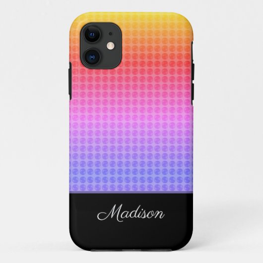 Coques Case-Mate iPhone Pois multicolores (Dos)