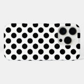 Coques Case-Mate iPhone Pois noir (Verso (horizontal))