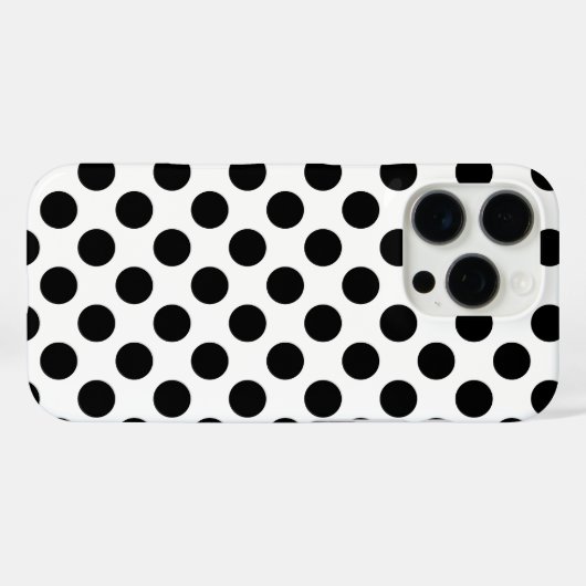 Coques Case-Mate iPhone Pois noir (Verso (horizontal))