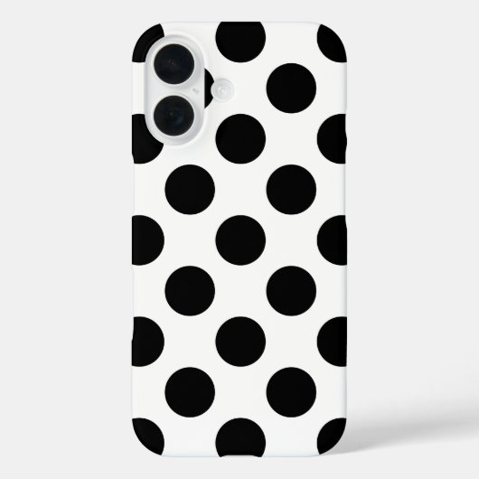 Coques Case-Mate iPhone Pois noir (Verso)