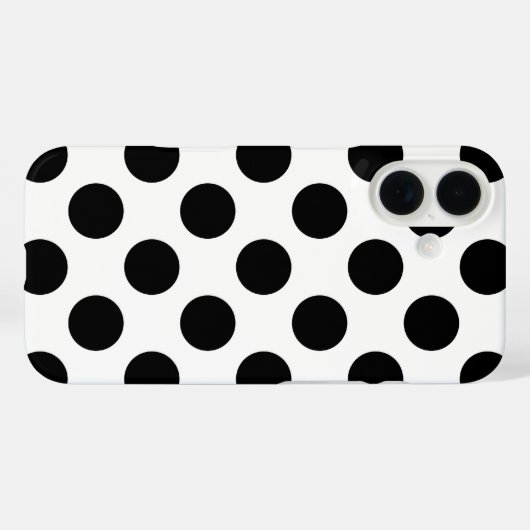 Coques Case-Mate iPhone Pois noir (Verso (horizontal))