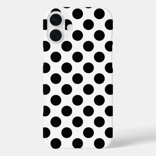 Coques Case-Mate iPhone Pois noir (Verso)