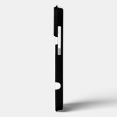 Coques Case-Mate iPhone Pois noir blanc grand élégant motif (Verso / Gauche)