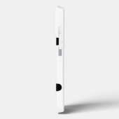 Coques Case-Mate iPhone Pois noir blanc grand élégant motif (Verso / Gauche)