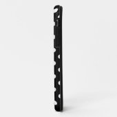 Coques Case-Mate iPhone Pois noir lisse (Dos/Gauche)