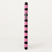 Coques Case-Mate iPhone Pois noirs en rose (Dos/Droite)