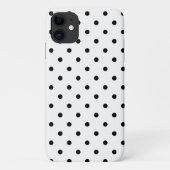 Coques Case-Mate iPhone Pois noirs et blancs (Dos)