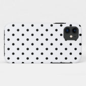 Coques Case-Mate iPhone Pois noirs et blancs (Dos (Horizontal))
