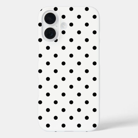 Coques Case-Mate iPhone Pois noirs et blancs (Verso)