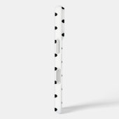 Coques Case-Mate iPhone Pois noirs et blancs (Verso / Droite)