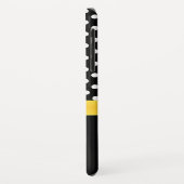 Coques Case-Mate iPhone Pois noirs et blancs et Edelweiss (Dos/Gauche)