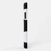 Coques Case-Mate iPhone Pois noirs et blancs, Motif Polka (Dos/Droite)