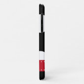 Coques Case-Mate iPhone Pois noirs et blancs, pointillés, Monogramme (Dos/Gauche)