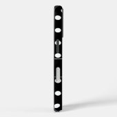 Coques Case-Mate iPhone Pois noirs et blancs Preppy Personnalisés (Verso / Droite)