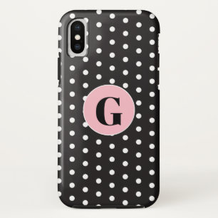 Case-Mate iPhone Case Pois noirs Monogrammes