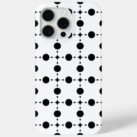 Coques Case-Mate iPhone Pois noirs, Motif à points Polka, points, pointill (Verso)