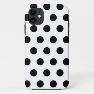 Etui iPhone Case-Mate Pois noirs sur Arrière - plan blanc