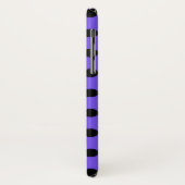 Coques Case-Mate iPhone Pois noirs sur perwinkle (Dos/Gauche)