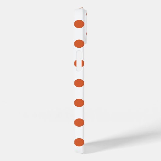 Coques Case-Mate iPhone Pois orange brûlés (Verso / Droite)