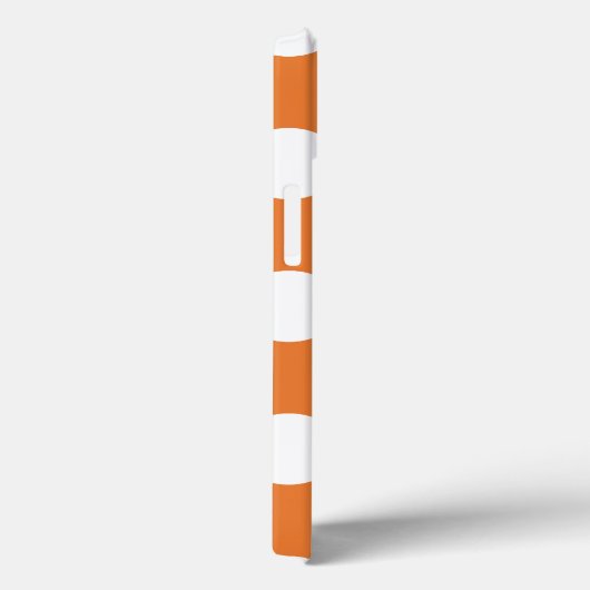 Coques Case-Mate iPhone Pois orange et blanc (Verso / Droite)