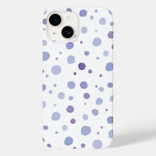 Coque Pour iPhone 14 pois peint à la main
