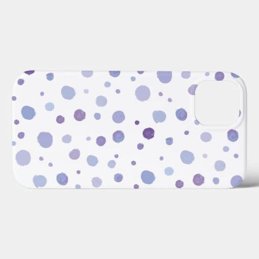 Coques Case-Mate iPhone pois peint à la main (Verso (horizontal))