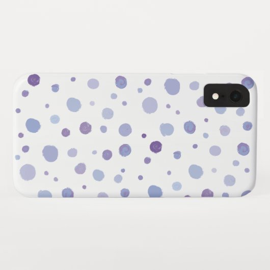 Coques Case-Mate iPhone pois peint à la main (Dos (Horizontal))