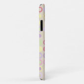 Coques Case-Mate iPhone Pois rétro (beige) (Dos/Droite)