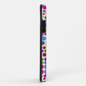 Coques Case-Mate iPhone Pois rétro | Rouge Vert bleu pourpre (Dos/Droite)