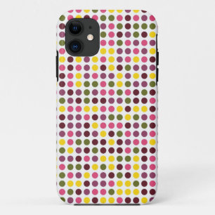 Coque Case-Mate Pour iPhone Pois rétro Vert jaune rose pourpre