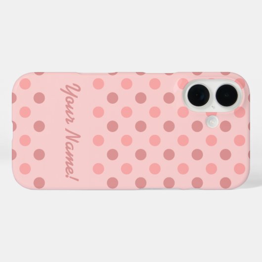 Coques Case-Mate iPhone Pois rose (Verso (horizontal))